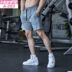 Mens Sports Basketball 80% Cotton 20% Polyester Shorts A-283 print logo 9