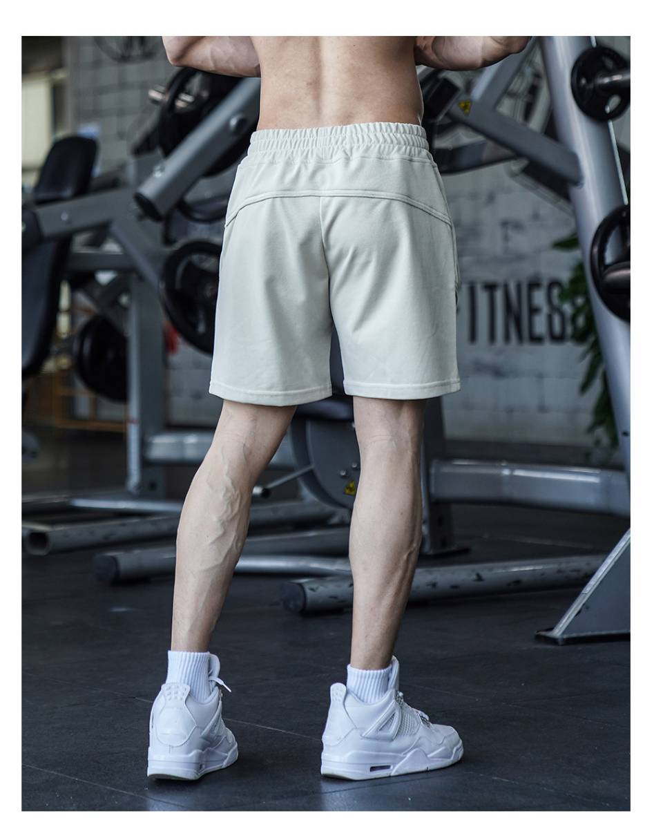 Mens Sports Basketball 80% Cotton 20% Polyester Shorts A-283 print logo 30