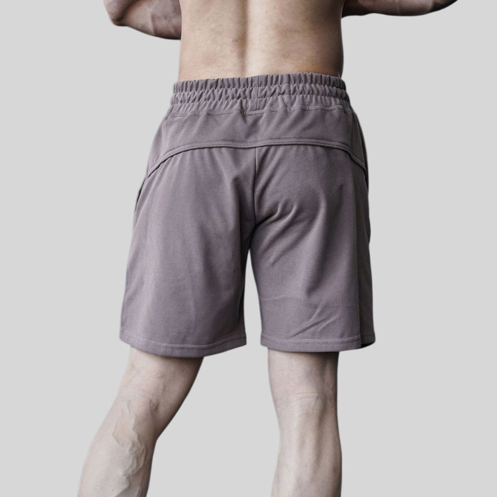 Mens Sports Basketball 80% Cotton 20% Polyester Shorts A-283 print logo 2