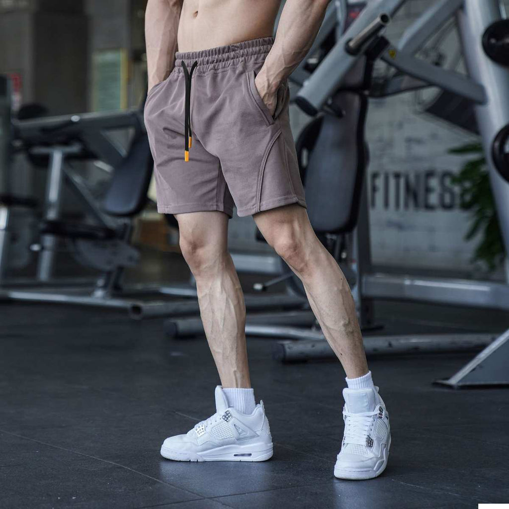 Mens Sports Basketball 80% Cotton 20% Polyester Shorts A-283 print logo 18
