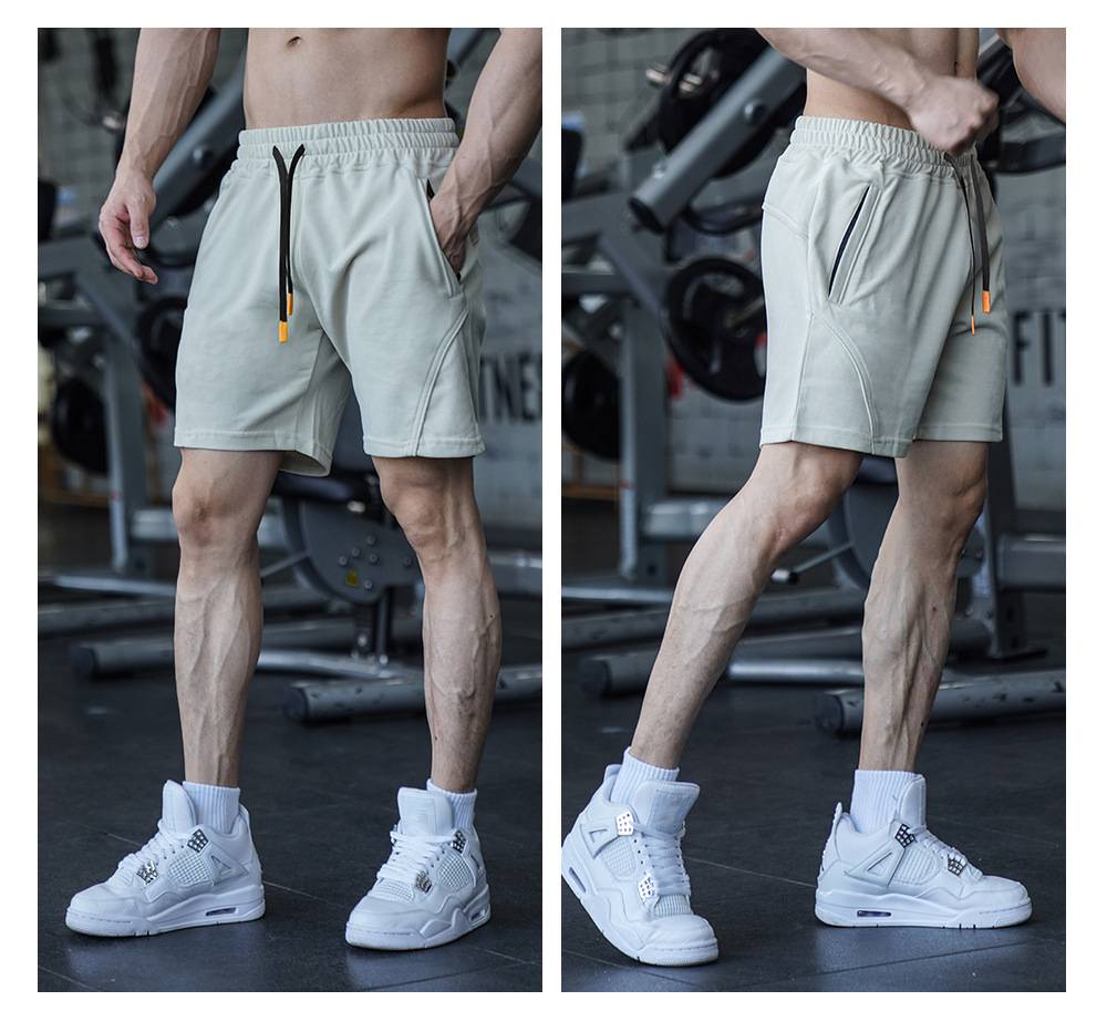 Mens Sports Basketball 80% Cotton 20% Polyester Shorts A-283 print logo 31