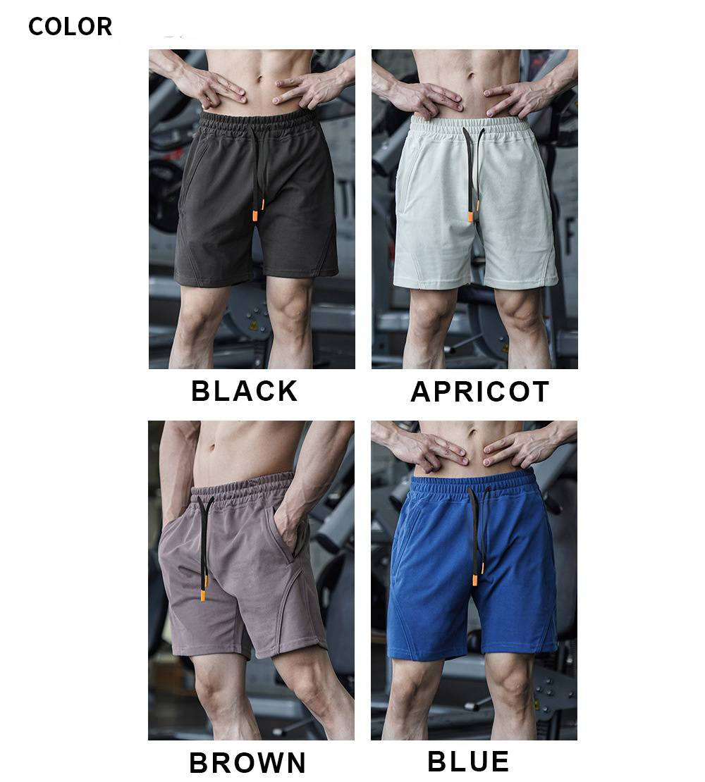 Mens Sports Basketball 80% Cotton 20% Polyester Shorts A-283 print logo 24