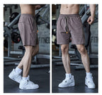 Mens Sports Basketball 80% Cotton 20% Polyester Shorts A-283 print logo 28