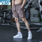 Mens Sports Basketball 80% Cotton 20% Polyester Shorts A-283 print logo 12
