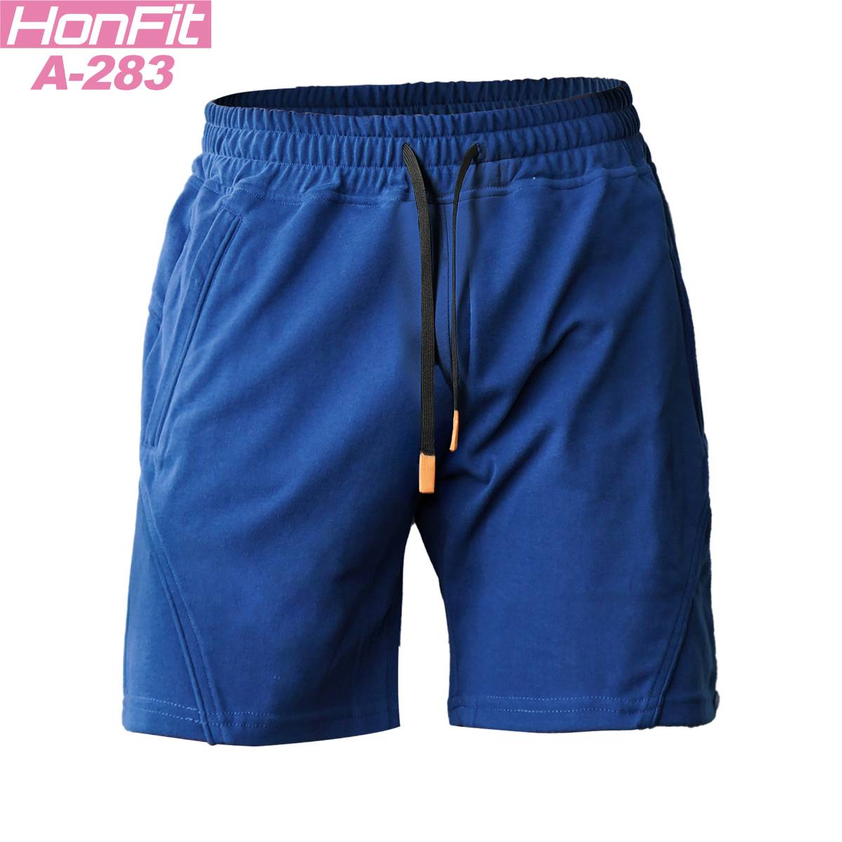 Mens Sports Basketball 80% Cotton 20% Polyester Shorts A-283 print logo 4