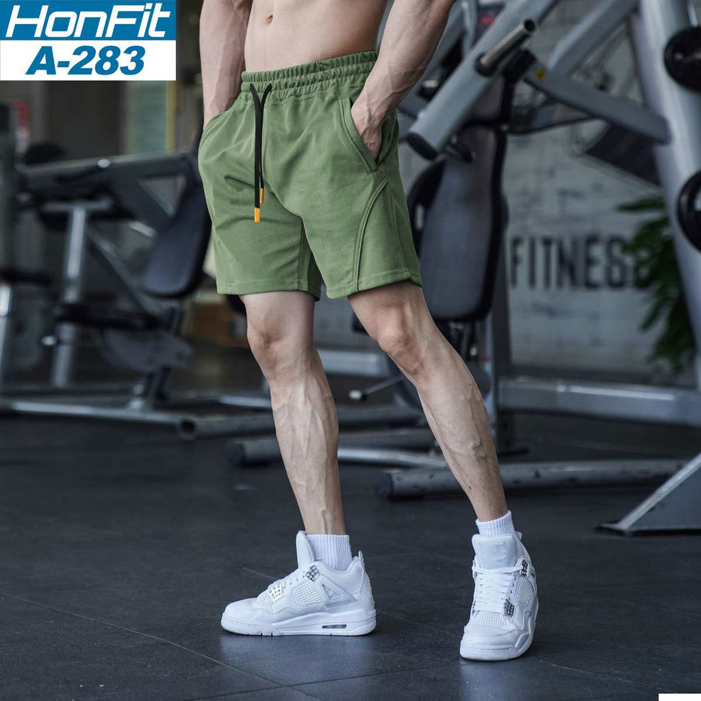 Mens Sports Basketball 80% Cotton 20% Polyester Shorts A-283 print logo 16