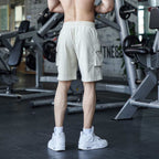 Mens Sports Cargo 95%cotton 5%spandex Shorts A-290 print logo 47