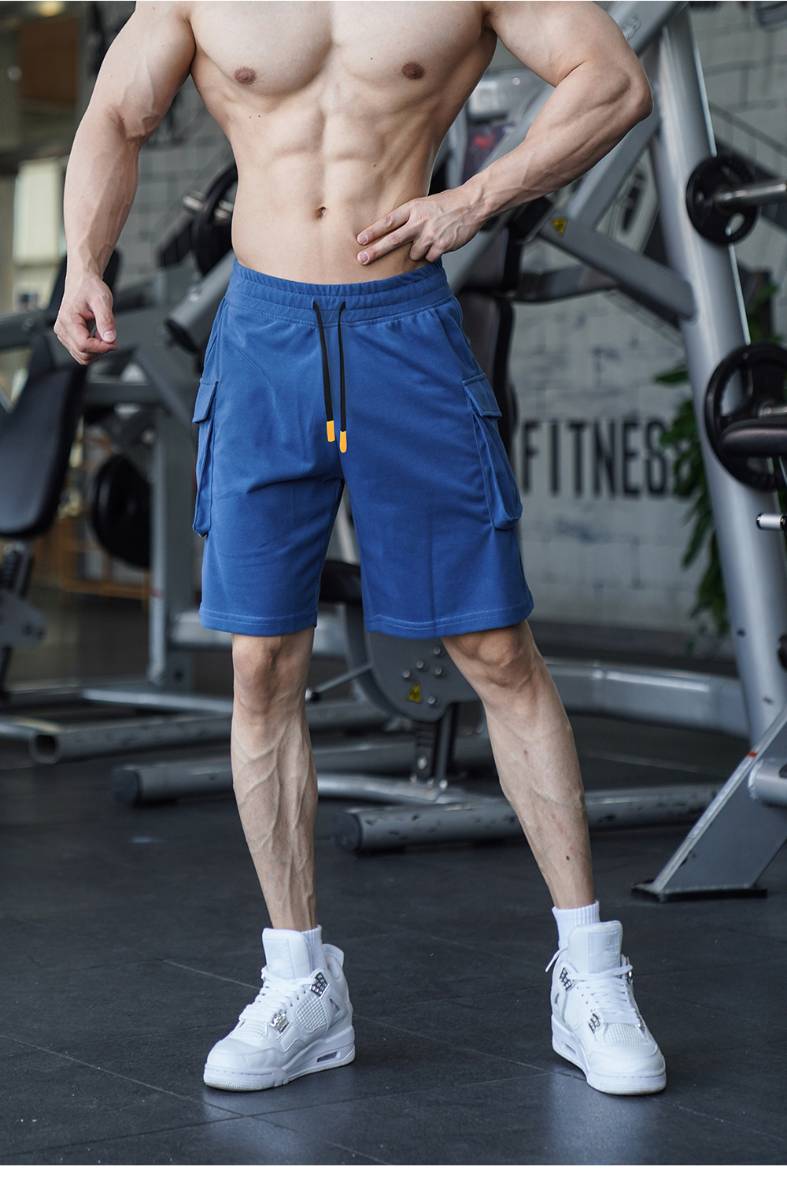Mens Sports Cargo 95%cotton 5%spandex Shorts A-290 print logo 36