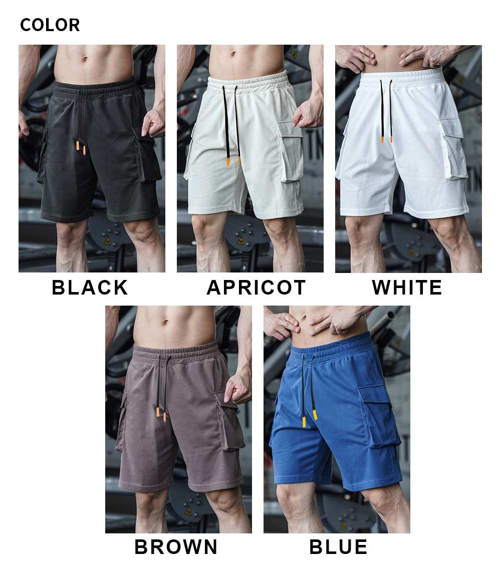 Mens Sports Cargo 95%cotton 5%spandex Shorts A-290 print logo 32