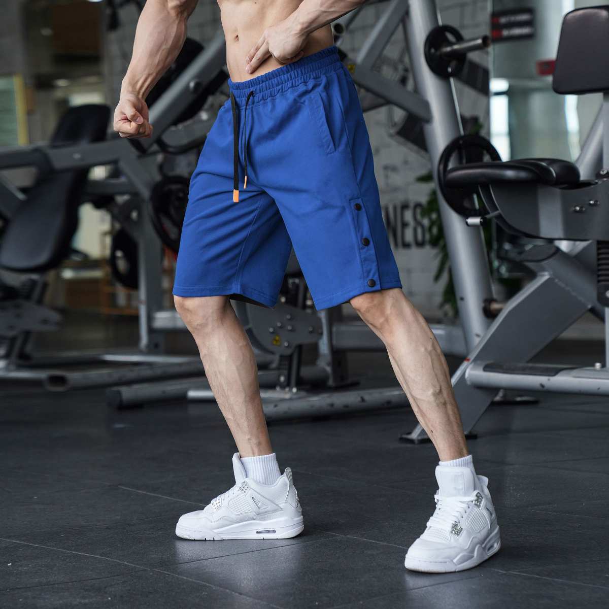 Mens Casual Fitness 90% Cotton 10% Polyester Shorts A-292 print logo 21