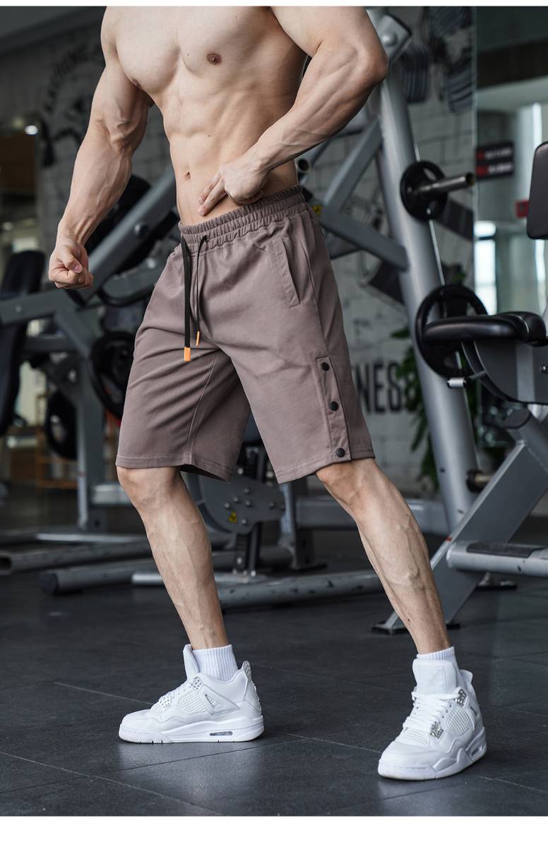 Mens Casual Fitness 90% Cotton 10% Polyester Shorts A-292 print logo 30