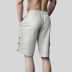 Mens Casual Fitness 90% Cotton 10% Polyester Shorts A-292 print logo 2