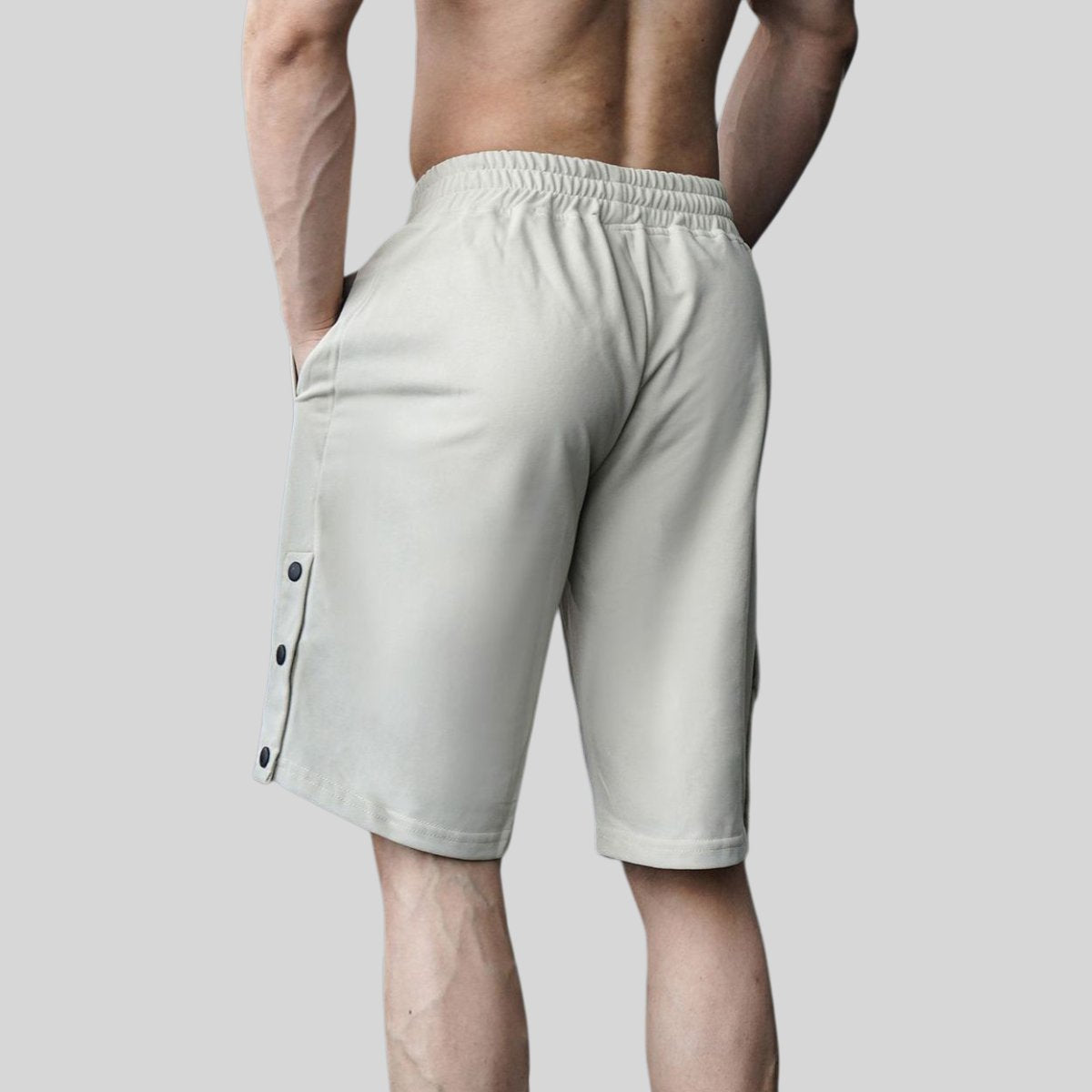 Mens Casual Fitness 90% Cotton 10% Polyester Shorts A-292 print logo 2