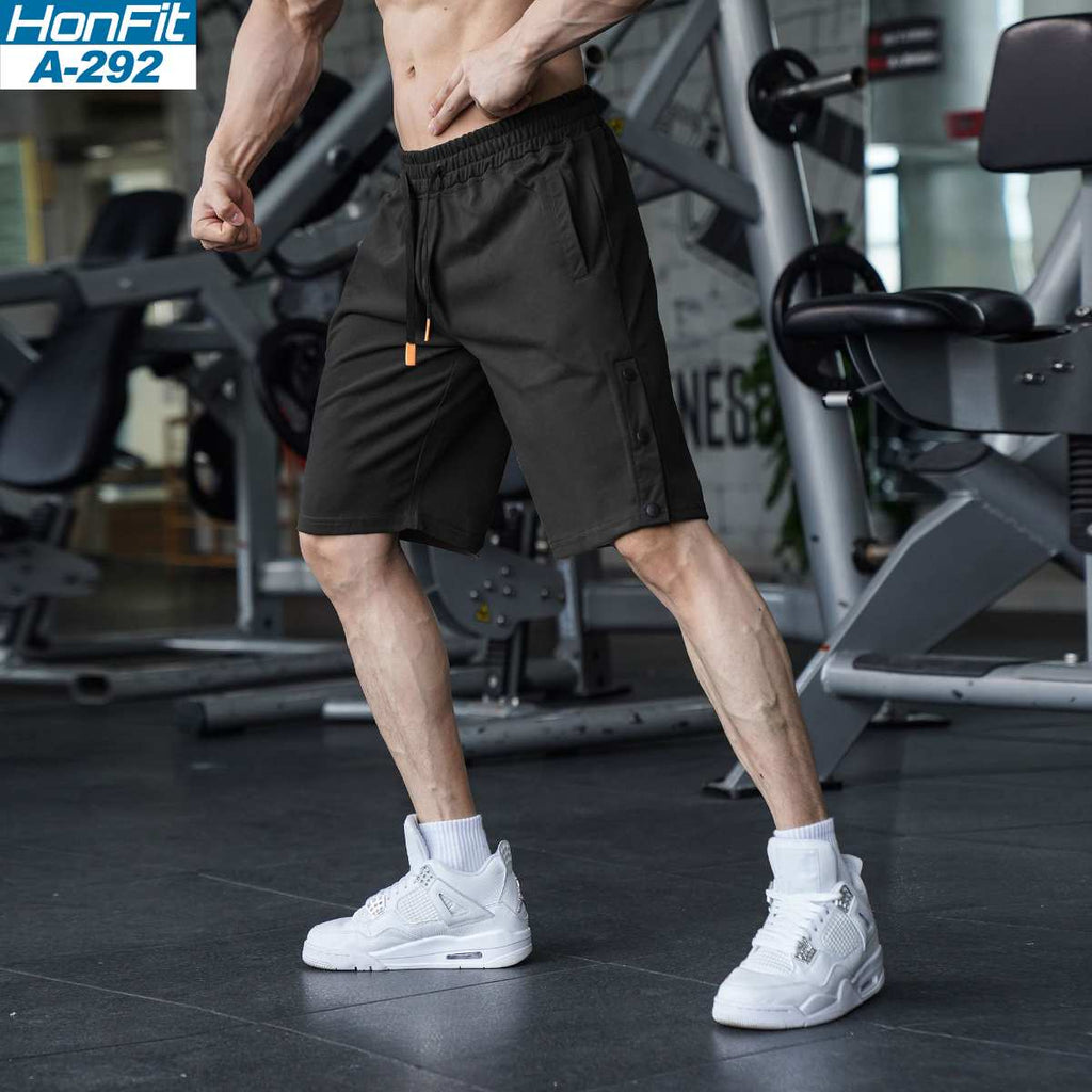 Mens Casual Fitness 90% Cotton 10% Polyester Shorts A-292 print logo 7