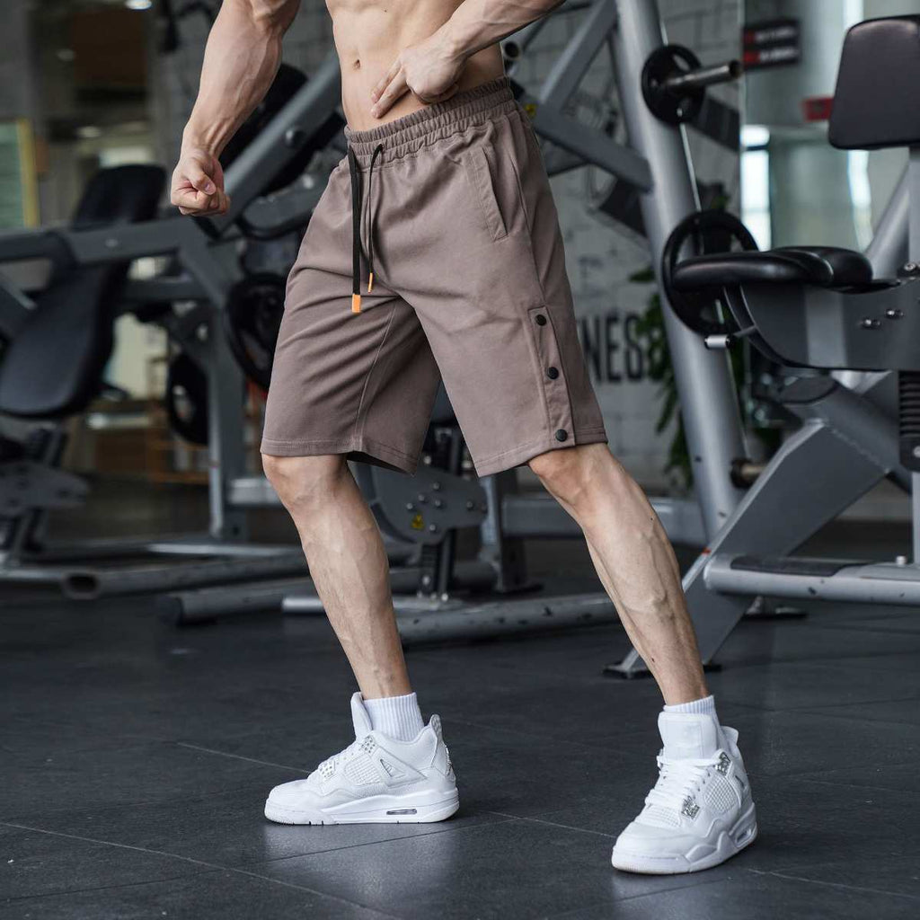 Mens Casual Fitness 90% Cotton 10% Polyester Shorts A-292 print logo 43