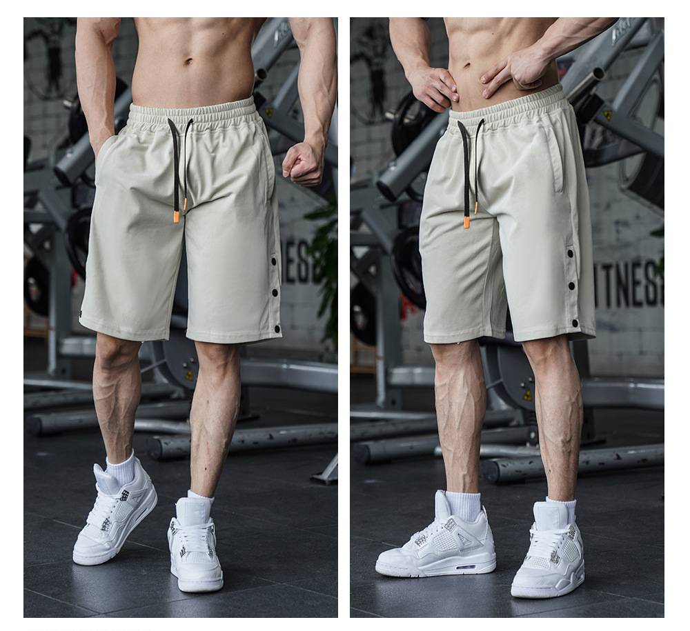 Mens Casual Fitness 90% Cotton 10% Polyester Shorts A-292 print logo 35