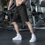 Mens Casual Fitness 90% Cotton 10% Polyester Shorts A-292 print logo 19
