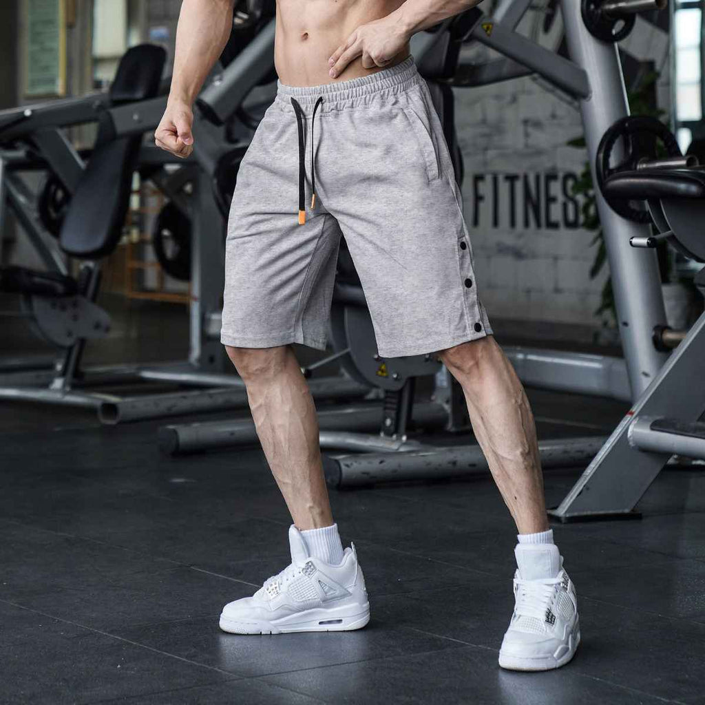 Mens Casual Fitness 90% Cotton 10% Polyester Shorts A-292 print logo 40