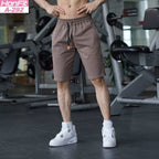 Mens Casual Fitness 90% Cotton 10% Polyester Shorts A-292 print logo 12