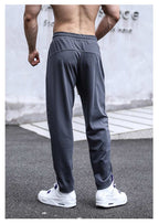 Mens Sports Workout 49%cotton 43%poylester 8%spandex Pants A-338 print logo 21