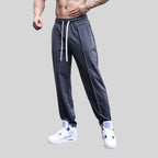 Mens Sports Workout 49%cotton 43%poylester 8%spandex Pants A-338 print logo 1