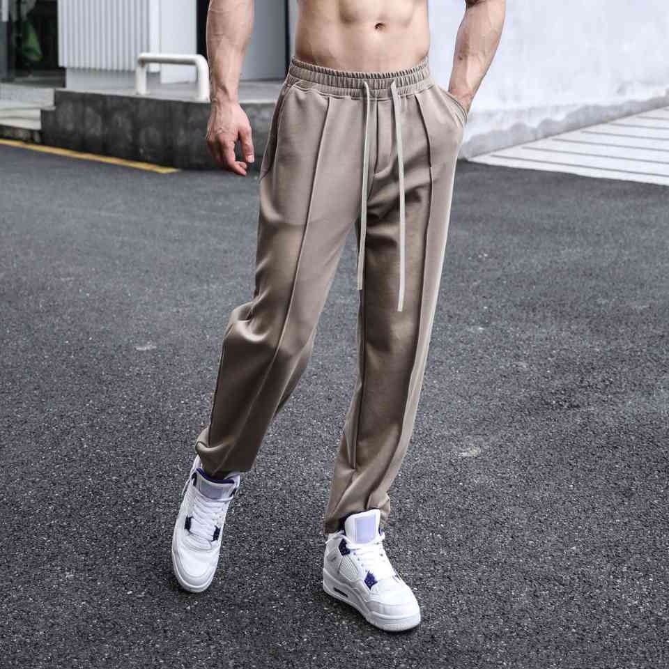 Mens Sports Workout 49%cotton 43%poylester 8%spandex Pants A-338 print logo 5