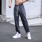 Mens Sports Workout 49%cotton 43%poylester 8%spandex Pants A-338 print logo 13