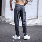 Mens Sports Workout 49%cotton 43%poylester 8%spandex Pants A-338 print logo 8