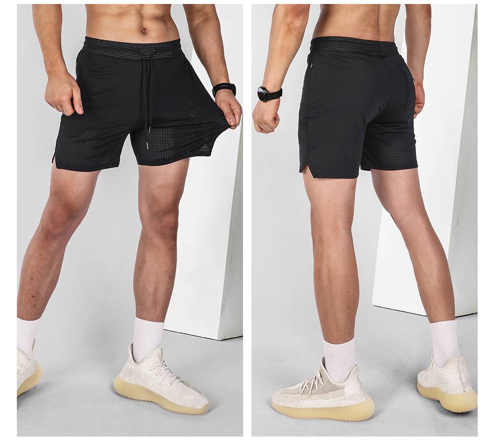 Mens Sports Running 100% polyester Shorts A-346 print logo 25
