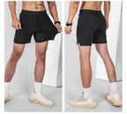 Mens Sports Running 100% polyester Shorts A-346 print logo 25