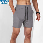 Mens Sports Running 100% polyester Shorts A-346 print logo 5