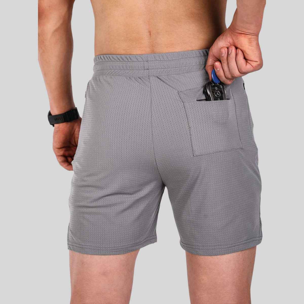 Mens Sports Running 100% polyester Shorts A-346 print logo 2