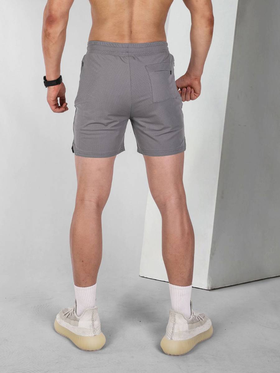 Mens Sports Running 100% polyester Shorts A-346 print logo 18