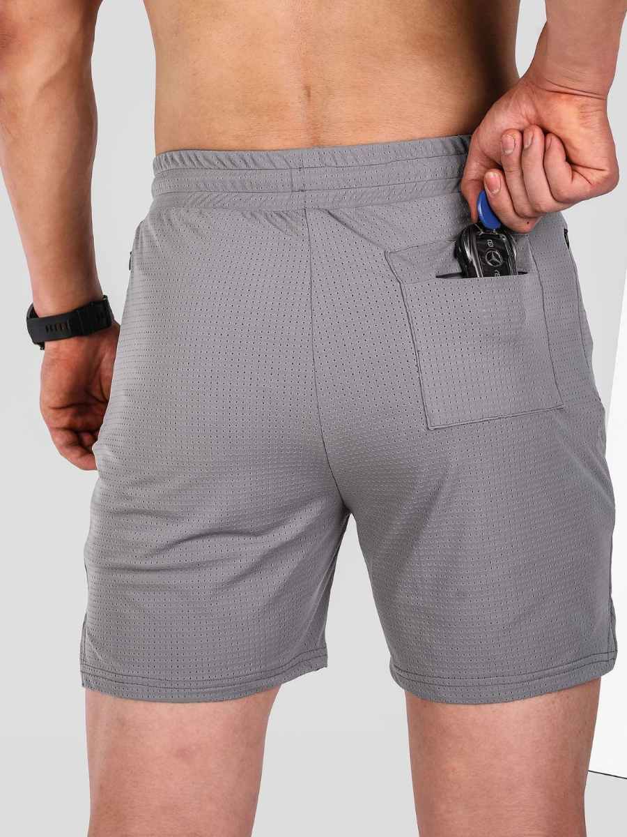 Mens Sports Running 100% polyester Shorts A-346 print logo 19