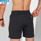 Mens Sports Running 100% polyester Shorts A-346 print logo 4