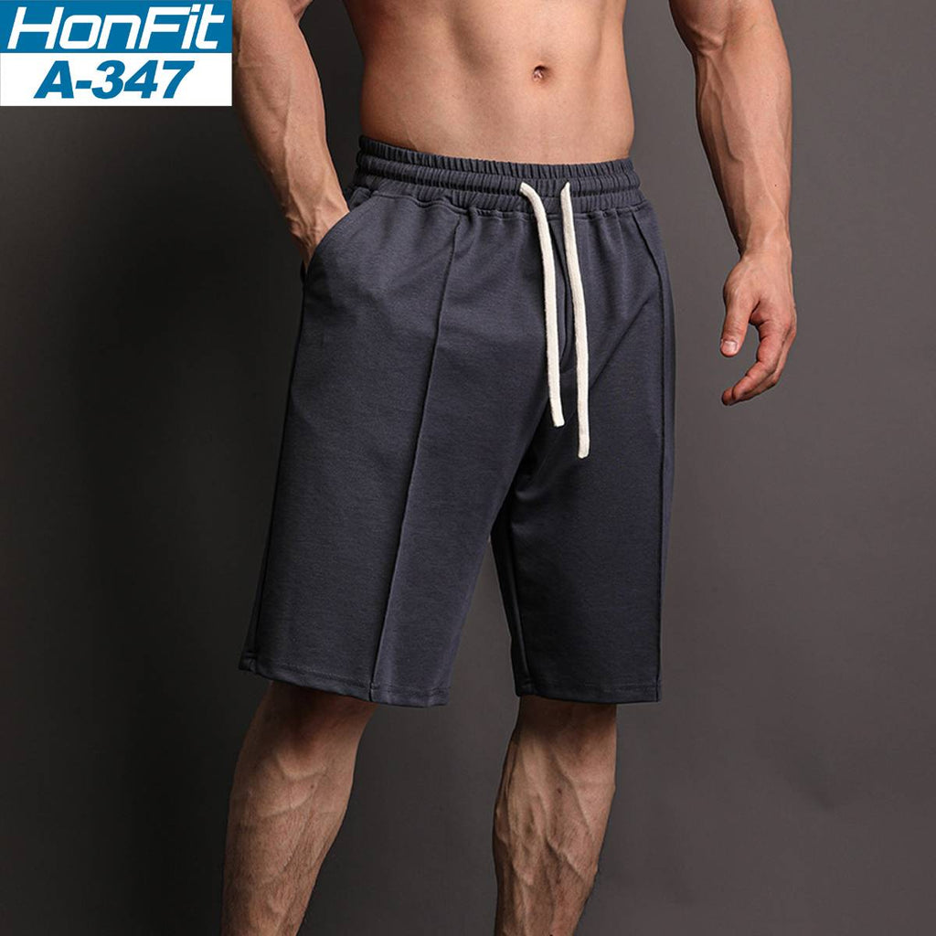Mens Casual Sportswear 80% Cotton 20% Polyester Shorts A-347 print logo 5
