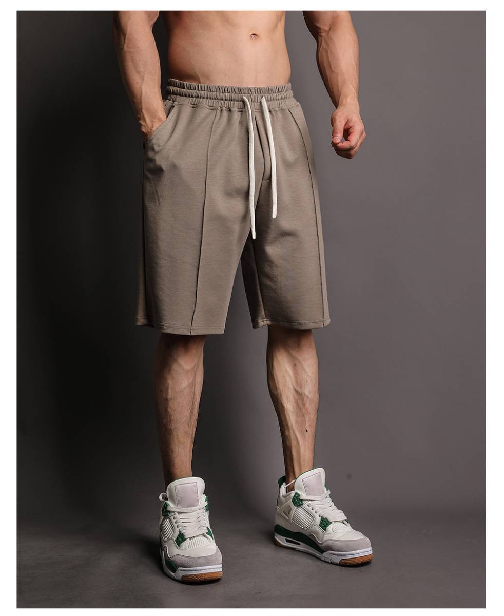 Mens Casual Sportswear 80% Cotton 20% Polyester Shorts A-347 print logo 25