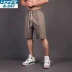 Mens Casual Sportswear 80% Cotton 20% Polyester Shorts A-347 print logo 7