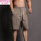 Mens Casual Sportswear 80% Cotton 20% Polyester Shorts A-347 print logo 3