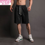 Mens Casual Sportswear 80% Cotton 20% Polyester Shorts A-347 print logo 11