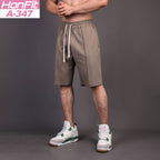 Mens Casual Sportswear 80% Cotton 20% Polyester Shorts A-347 print logo 12