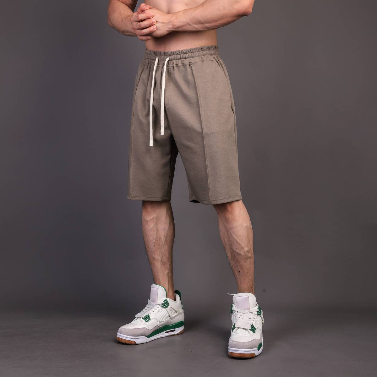 Mens Casual Sportswear 80% Cotton 20% Polyester Shorts A-347 print logo 16