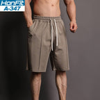 Mens Casual Sportswear 80% Cotton 20% Polyester Shorts A-347 print logo 4