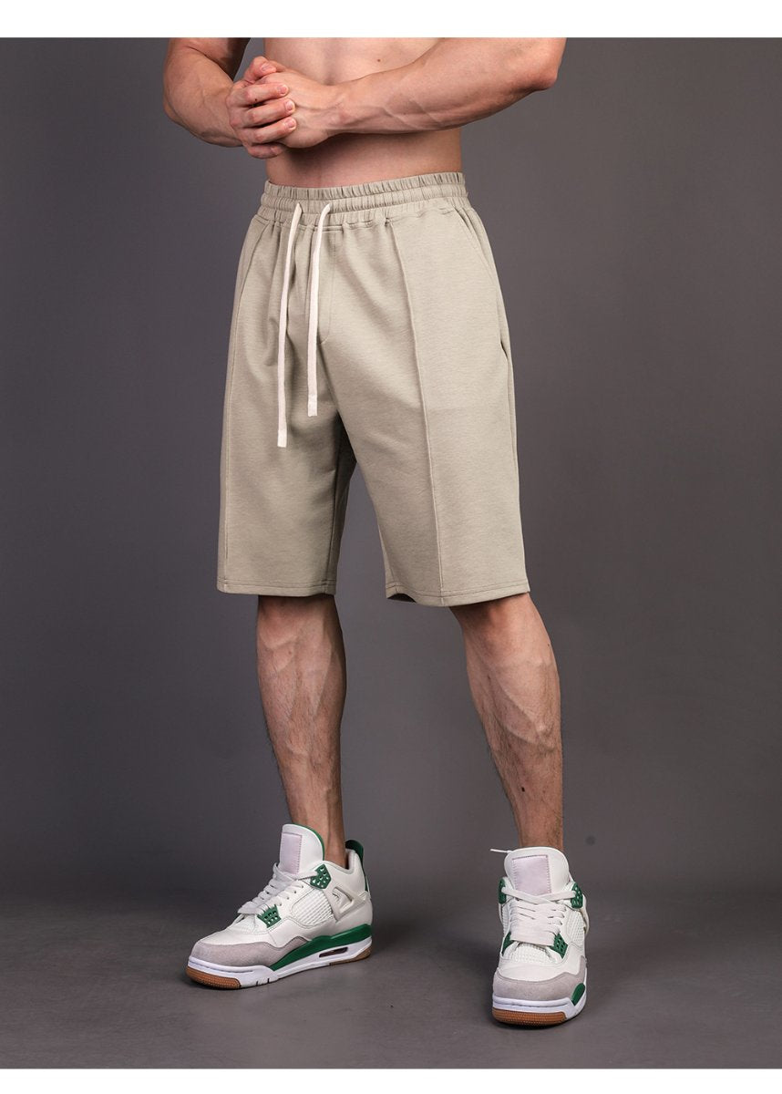 Mens Casual Sportswear 80% Cotton 20% Polyester Shorts A-347 print logo 32