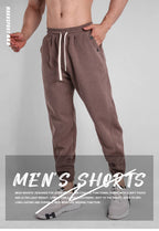 Mens Workout Jogging 70% cotton 30% polyester Pants A-373 print logo 9