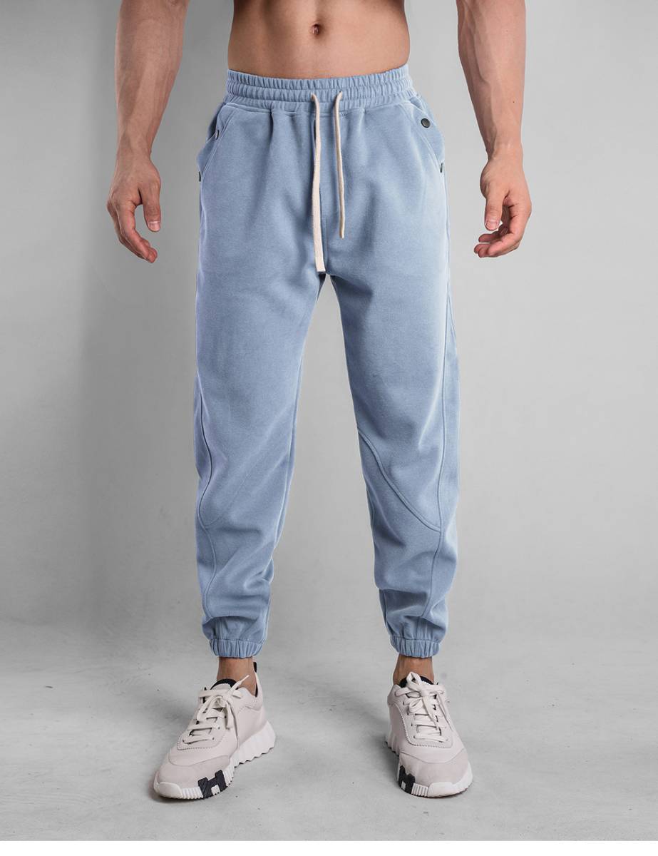 Mens Workout Jogging 70% cotton 30% polyester Pants A-373 print logo 13