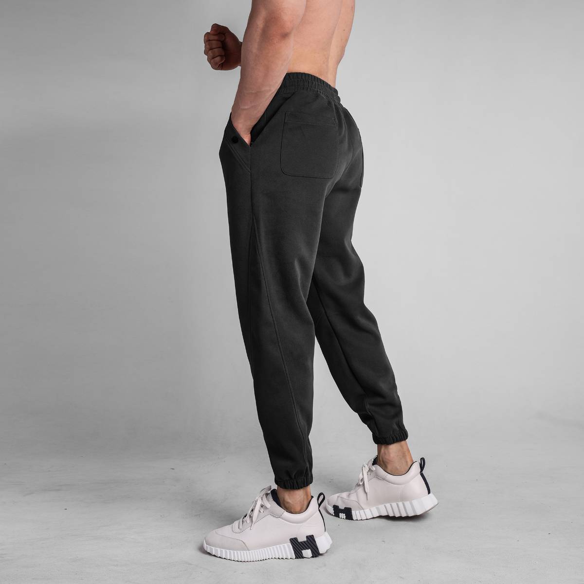 Mens Workout Jogging 70% cotton 30% polyester Pants A-373 print logo 22