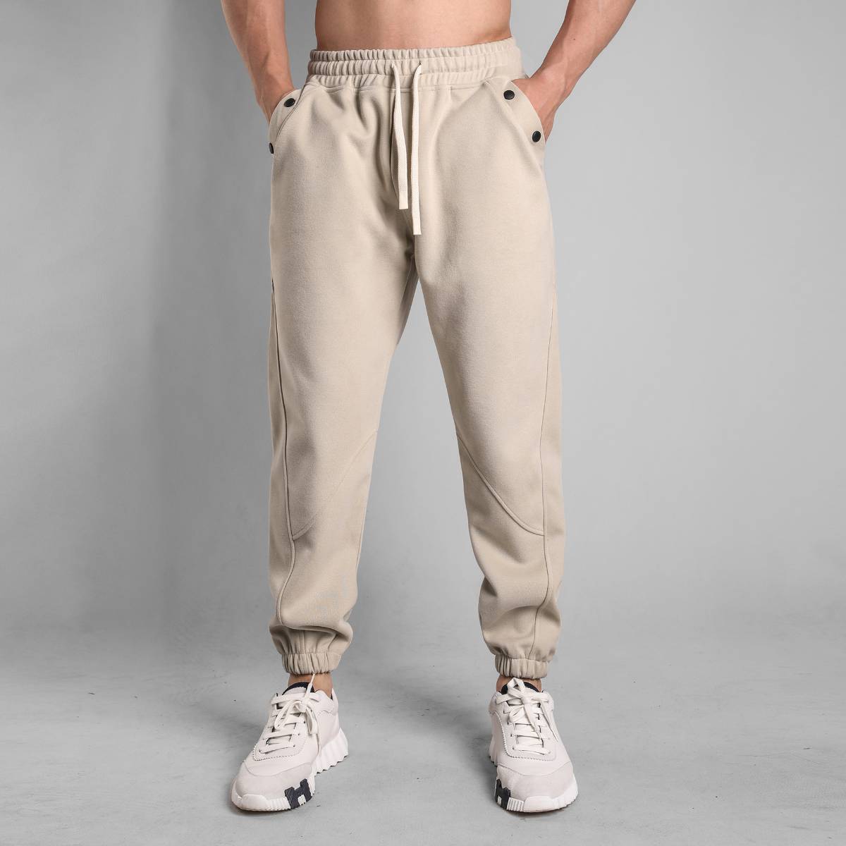Mens Workout Jogging 70% cotton 30% polyester Pants A-373 print logo 32