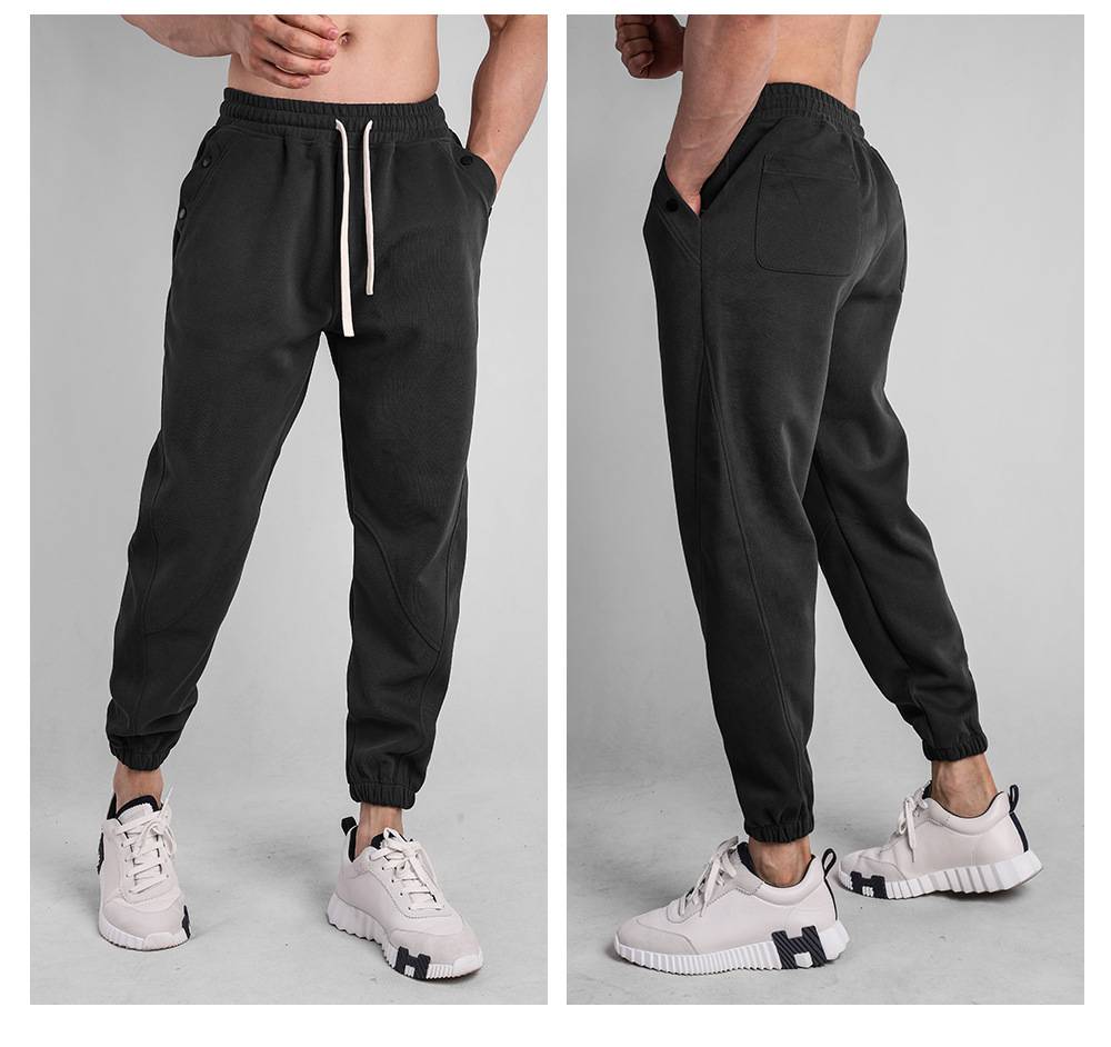 Mens Workout Jogging 70% cotton 30% polyester Pants A-373 print logo 16