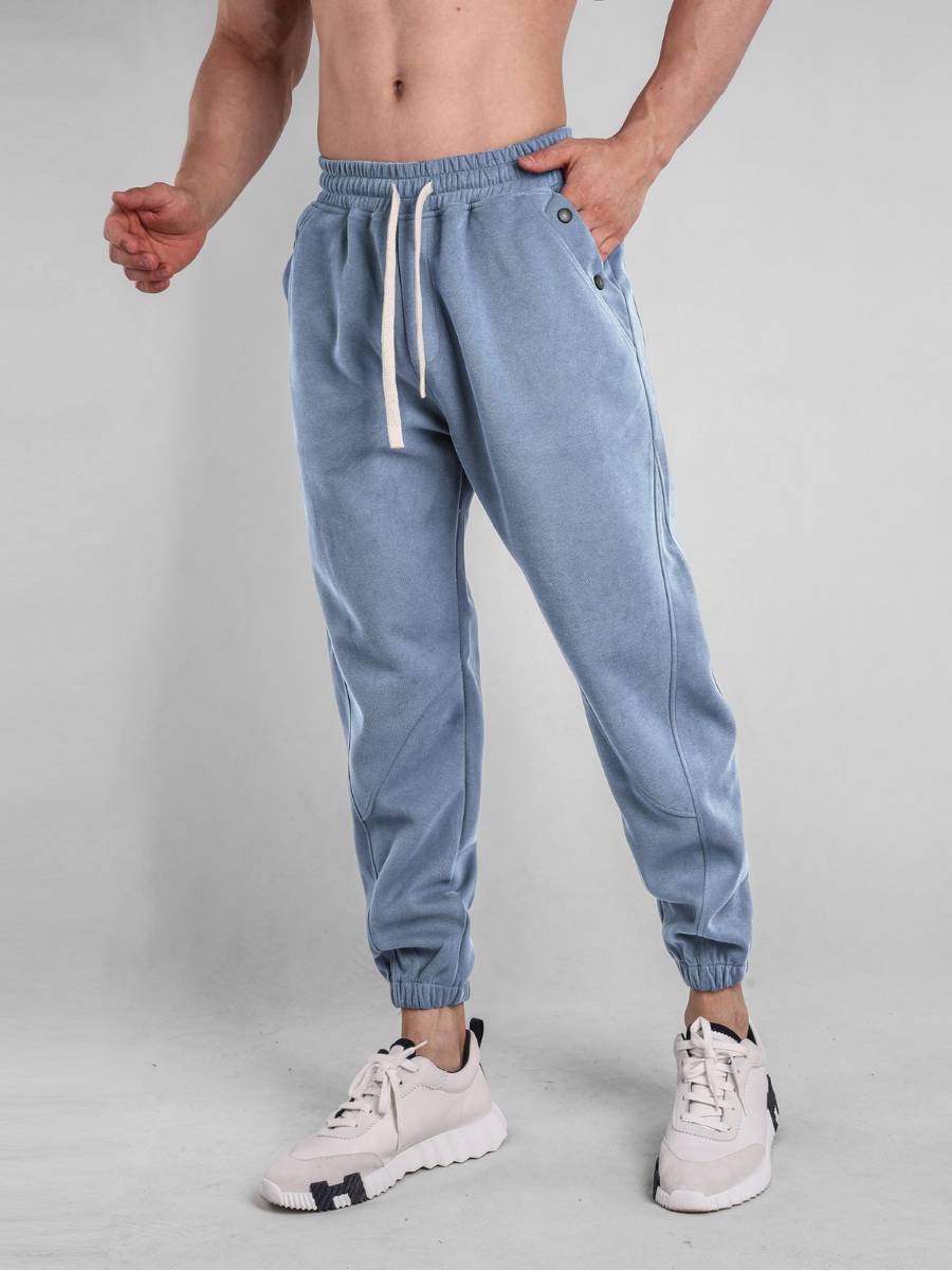 Mens Workout Jogging 70% cotton 30% polyester Pants A-373 print logo 20